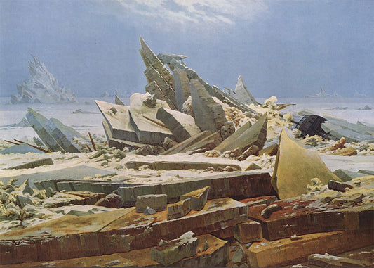 Cuadro ​El mar de hielo - El naufragio de la esperanza (Friedrich)