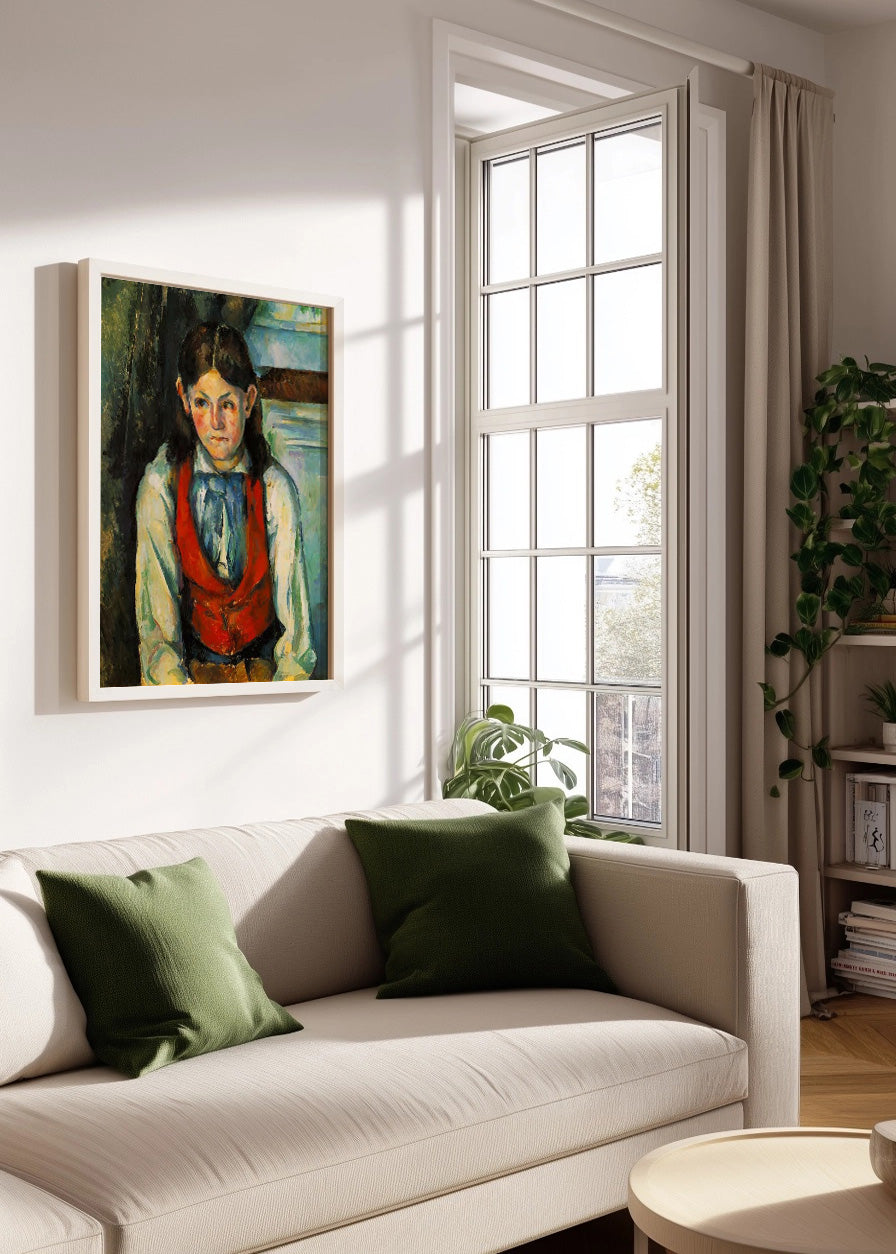 Cuadro ​El niño del chaleco rojo (Cezanne)