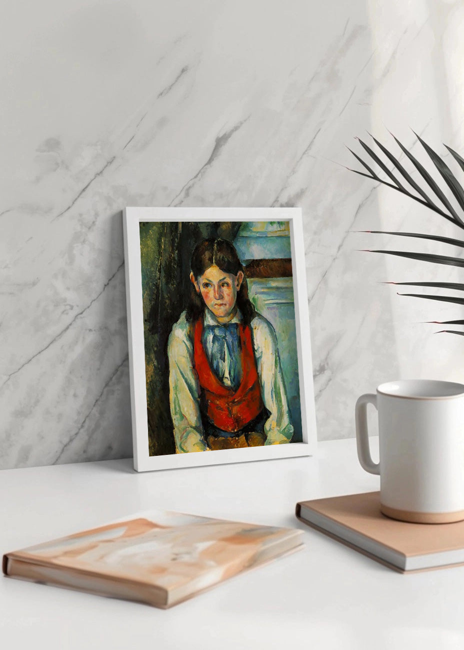 Cuadro ​El niño del chaleco rojo (Cezanne)