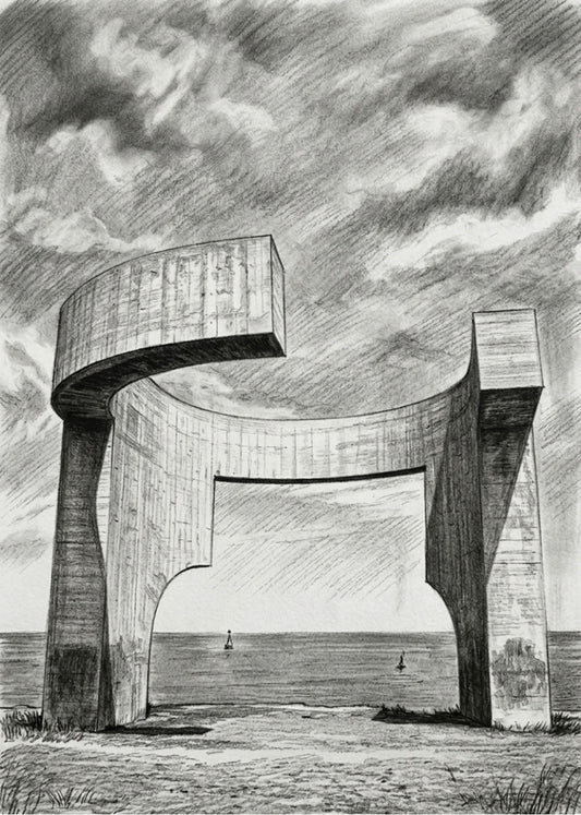 Cuadro Elogio del Horizonte estilo lápiz