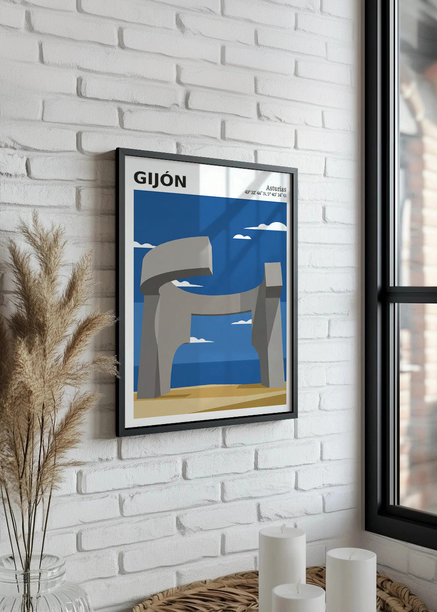 Cuadro Elogio del Viento de Chillida - Coord