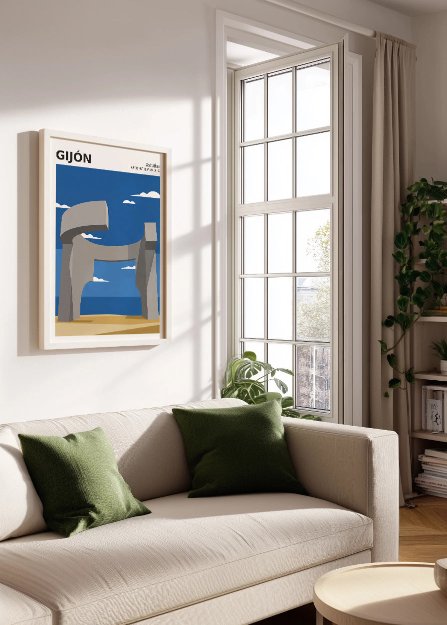 Cuadro Elogio del Viento de Chillida - Coord