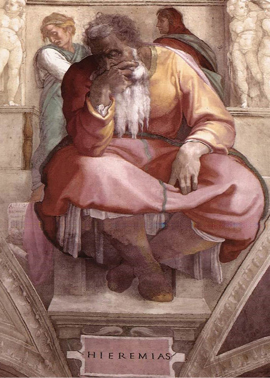 Cuadro ​El profeta Jeremías (Miguel Ángel - Michelangelo)