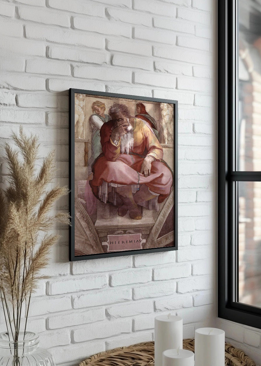 Cuadro ​El profeta Jeremías (Miguel Ángel - Michelangelo)