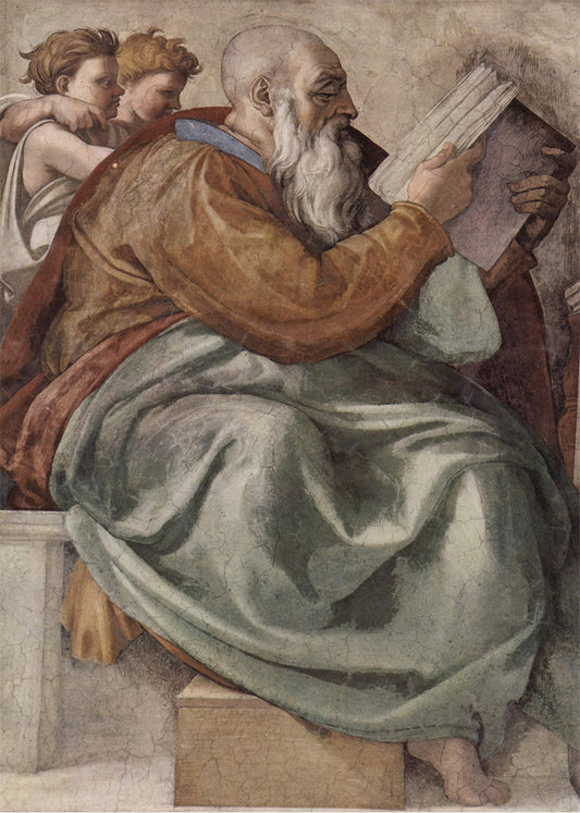 Cuadro ​El profeta Zacarías (Miguel Ángel - Michelangelo)