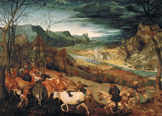 Cuadro ​El regreso de la manada (Pieter Brueghel el Viejo)