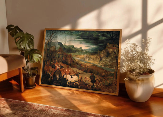 Cuadro ​El regreso de la manada (Pieter Brueghel el Viejo)