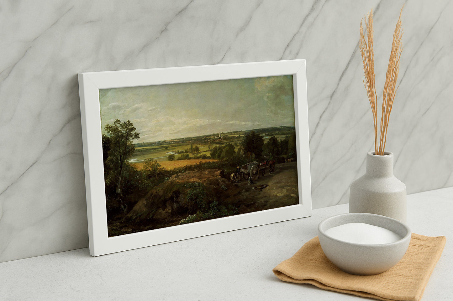 Cuadro de ​El valle de Stour con Dedham en la distancia (John Constable) - Fine Artic