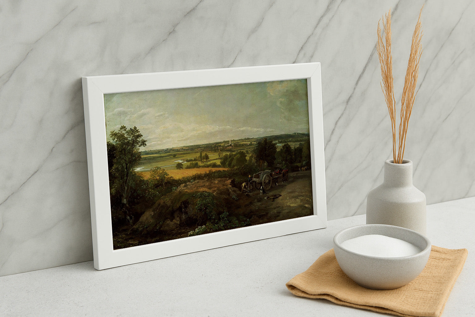 Cuadro de ​El valle de Stour con Dedham en la distancia (John Constable) - Fine Artic