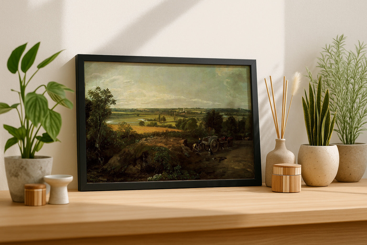 Cuadro de ​El valle de Stour con Dedham en la distancia (John Constable) - Fine Artic