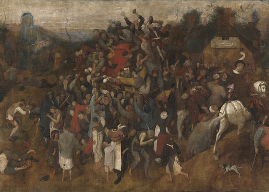 Cuadro ​El vino de la fiesta de San Marín (Pieter Brueghel el Viejo)