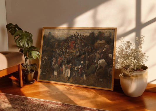 Cuadro ​El vino de la fiesta de San Marín (Pieter Brueghel el Viejo)