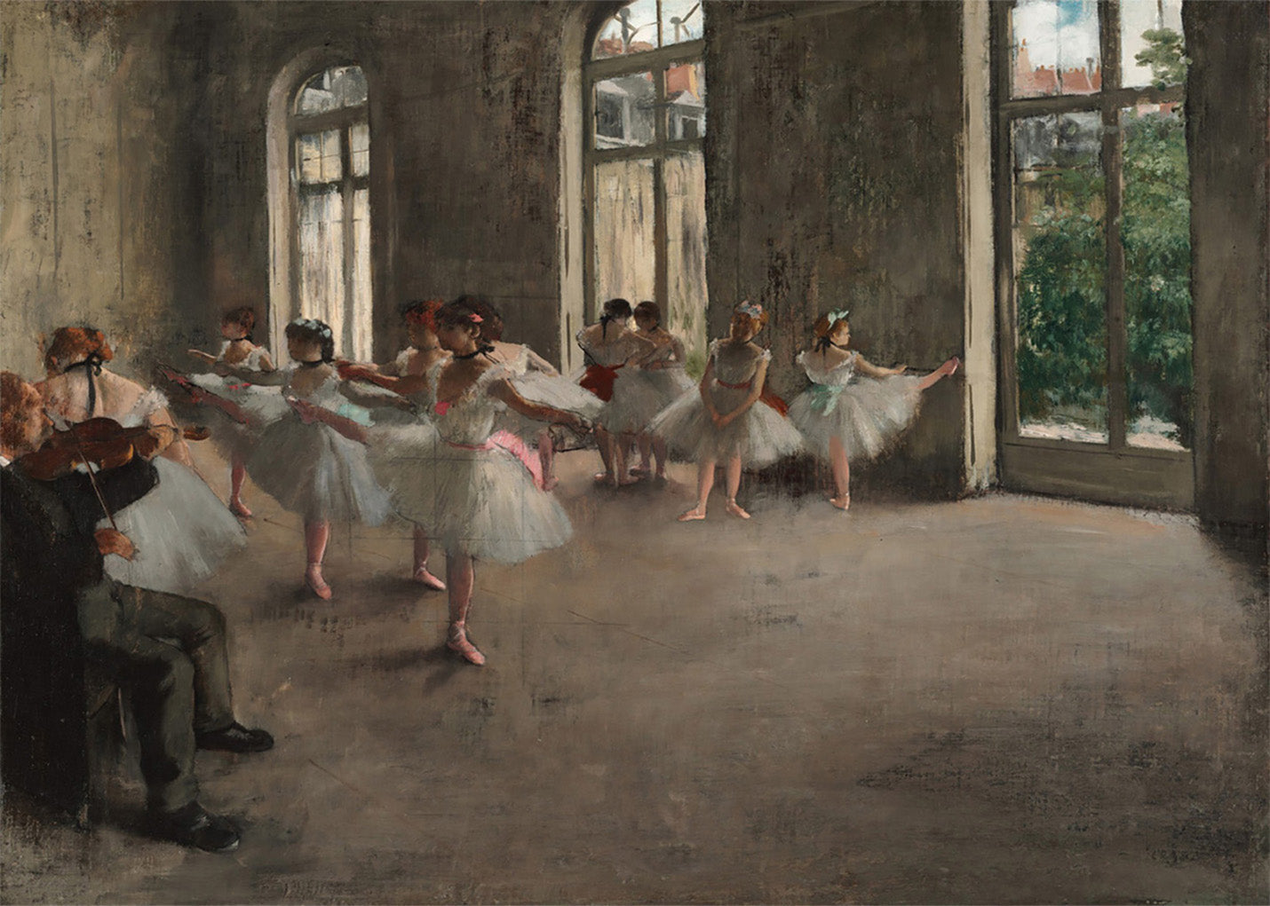 Cuadro ​Ensayo de ballet (Edgar Degas)
