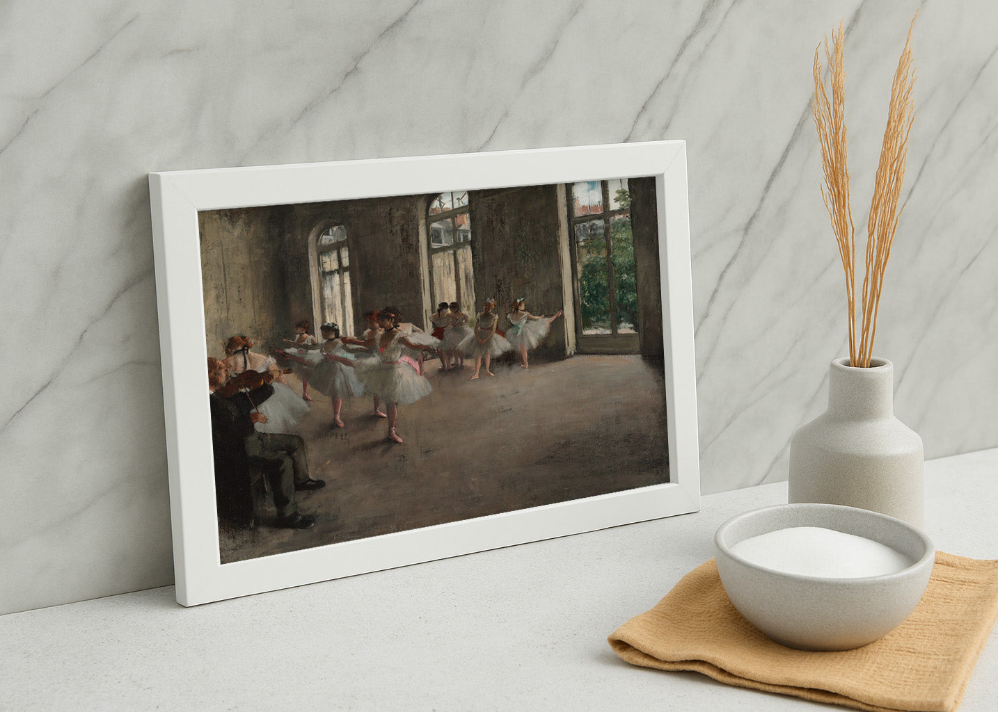 Cuadro ​Ensayo de ballet (Edgar Degas)