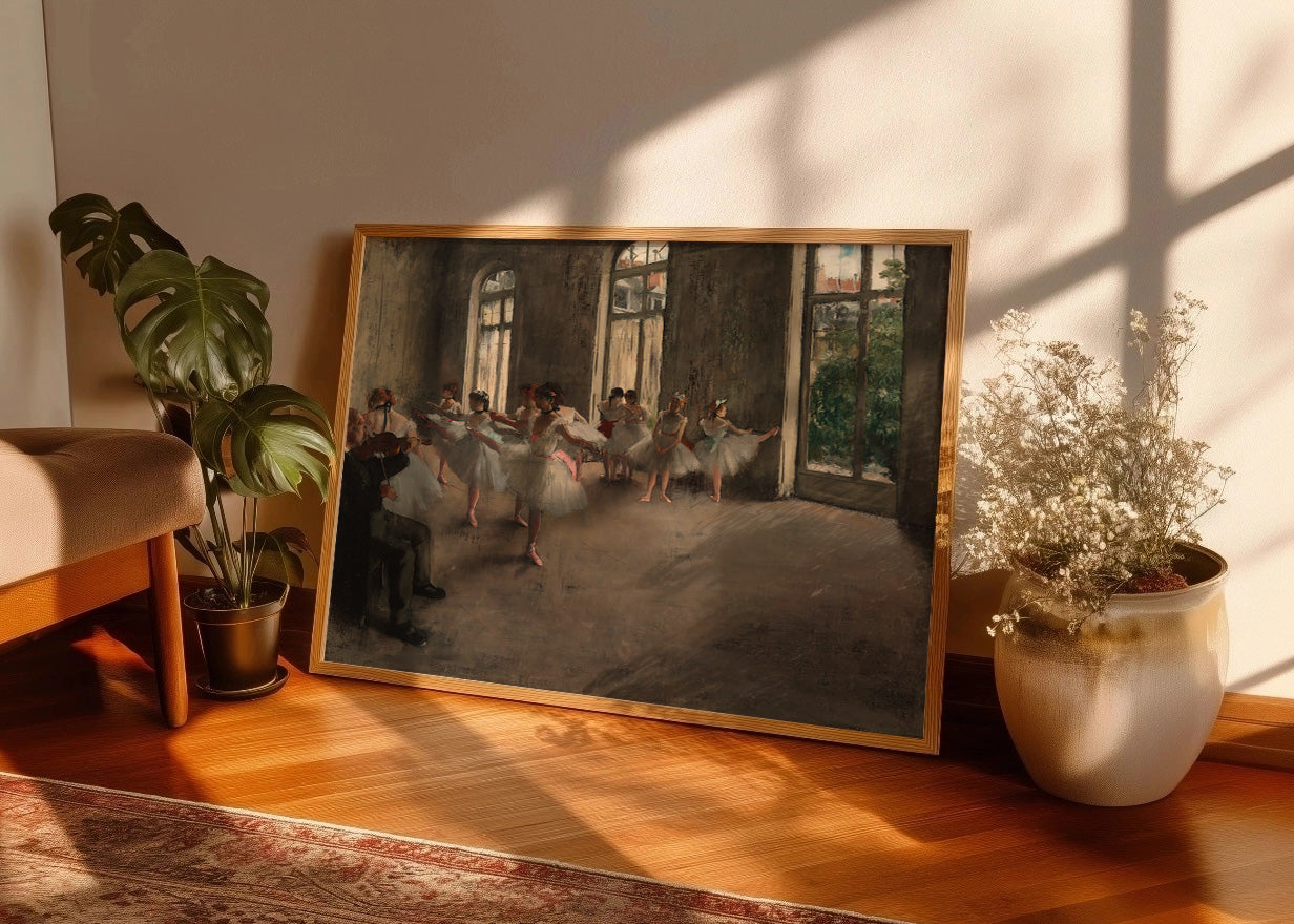 Cuadro ​Ensayo de ballet (Edgar Degas)