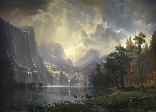 Cuadro ​Entre las montañas de Sierra Nevada de California (Albert Bierstadt)