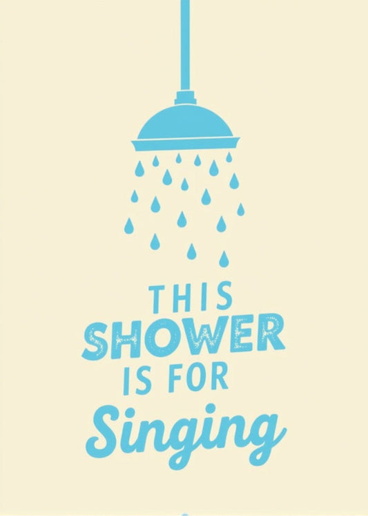 Cuadro Esta ducha es para cantar