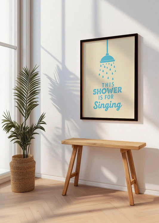 Cuadro Esta ducha es para cantar
