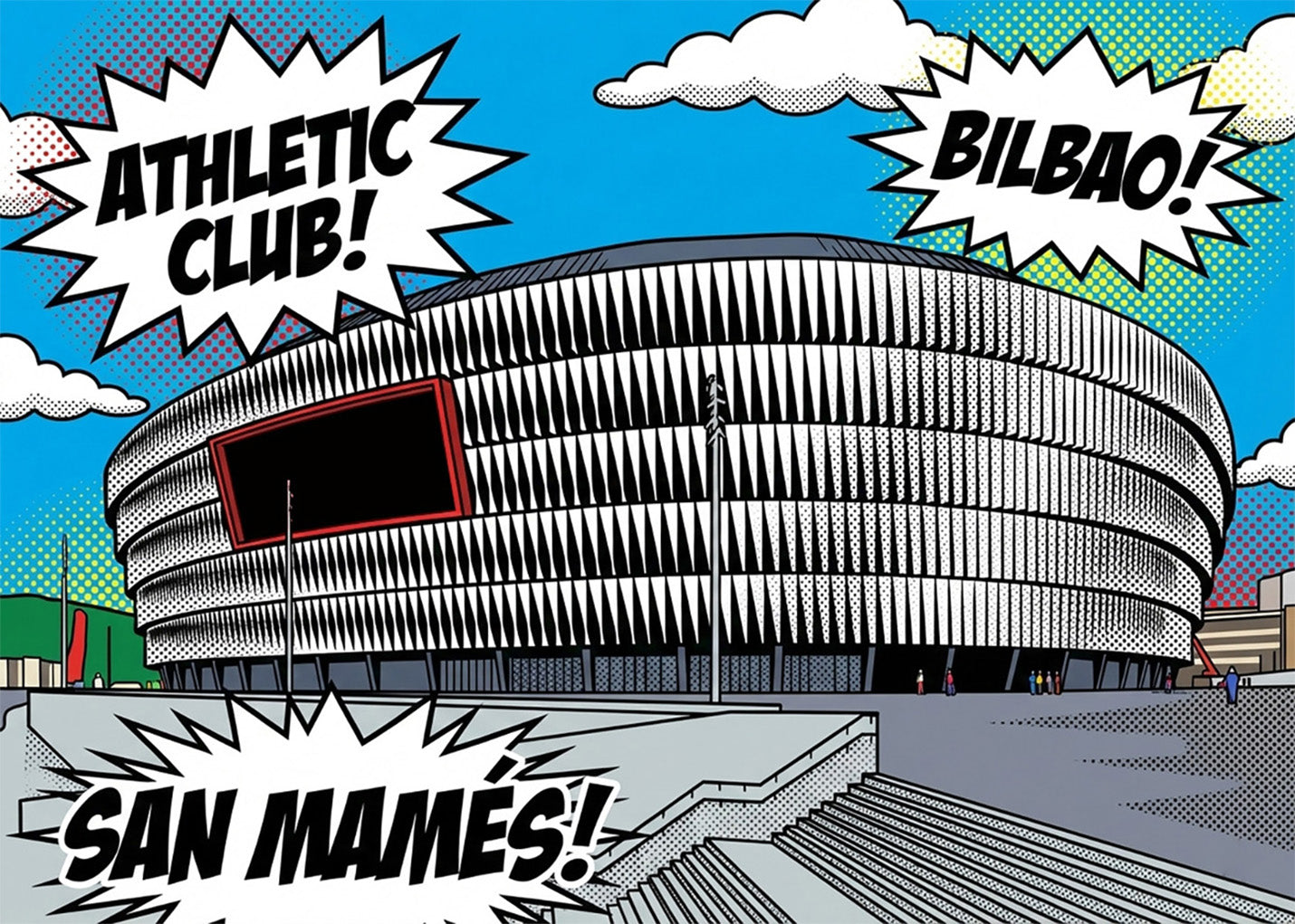 Cuadro Estadio de San Mamés - Cómic