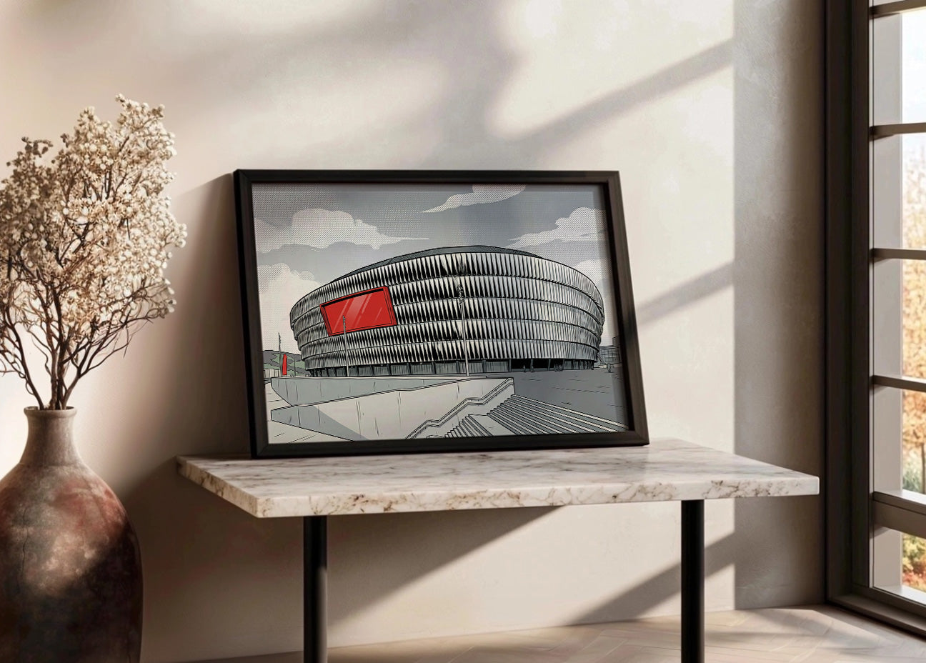 Cuadro Estadio de San Mamés - Dibujo
