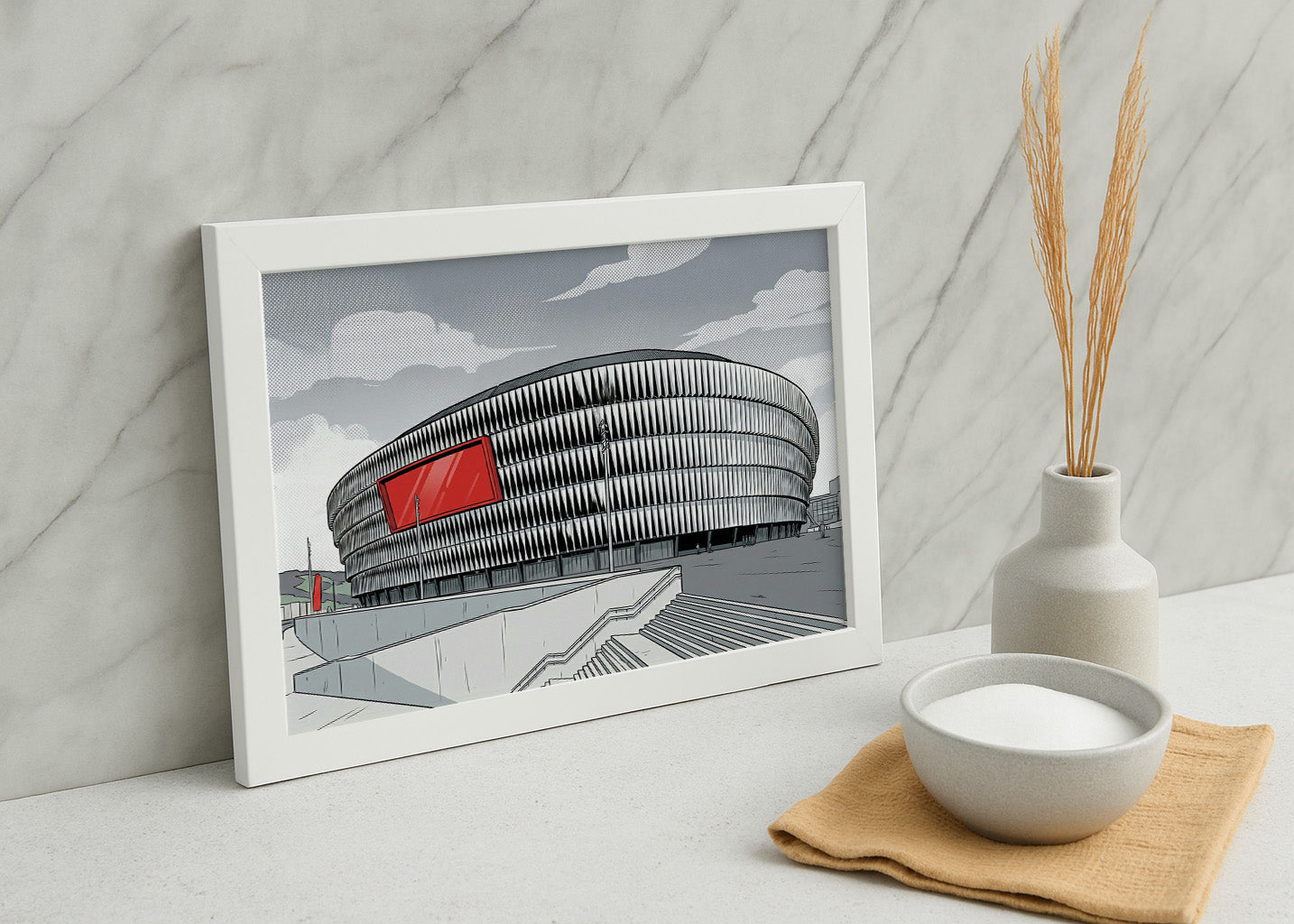 Cuadro Estadio de San Mamés - Dibujo