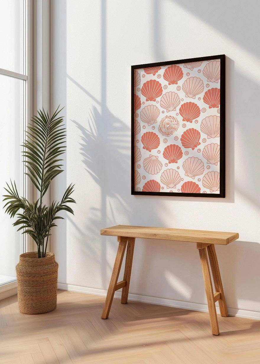 Cuadro Estampado de conchas