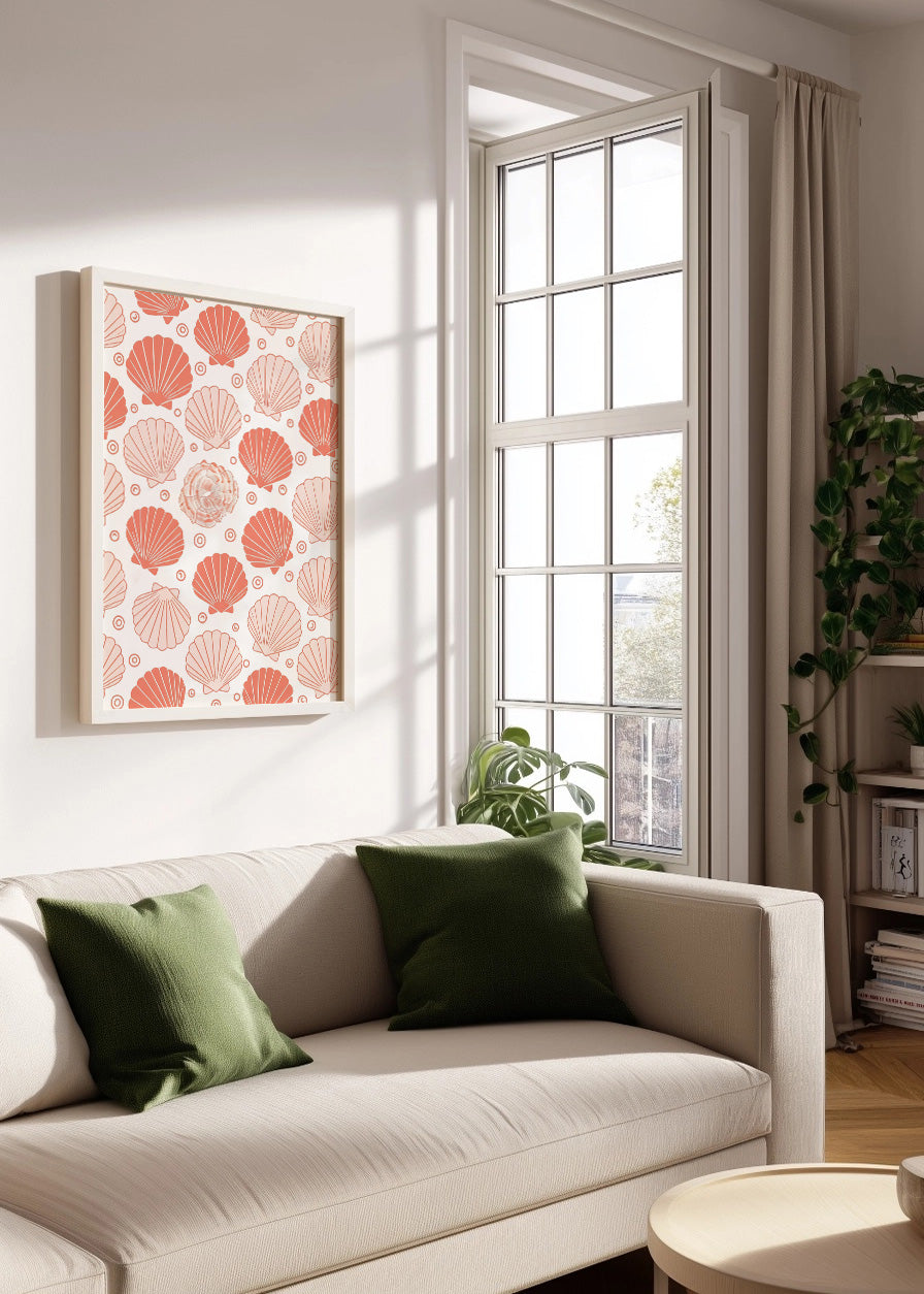 Cuadro Estampado de conchas