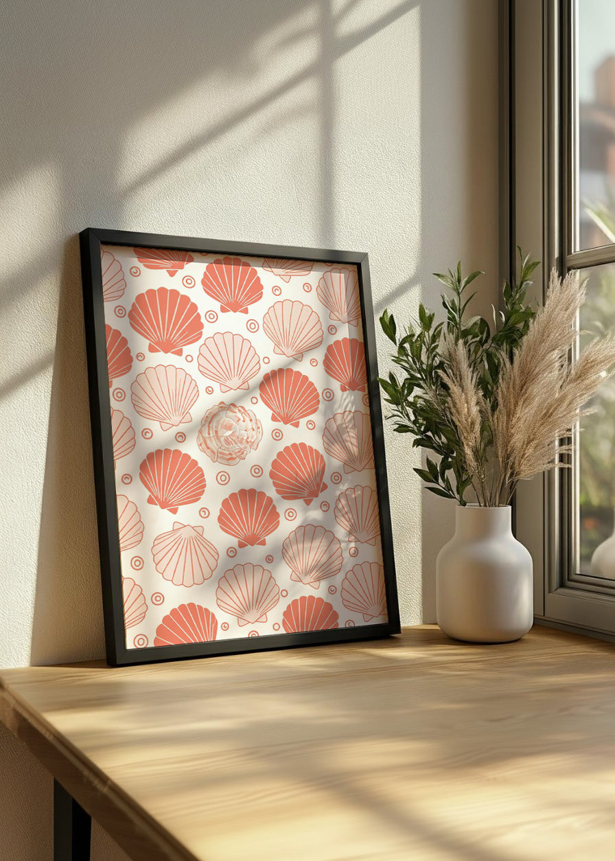 Cuadro Estampado de conchas
