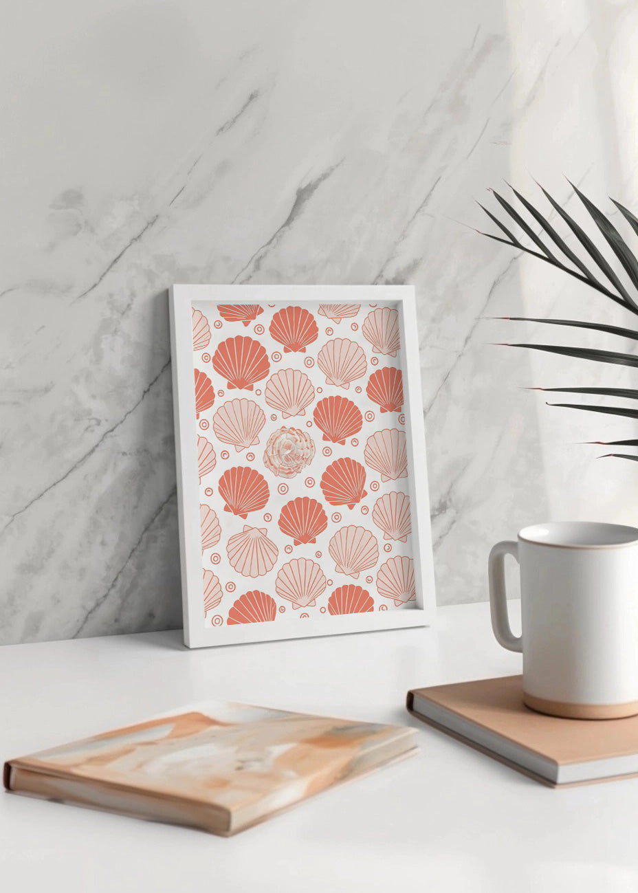 Cuadro Estampado de conchas