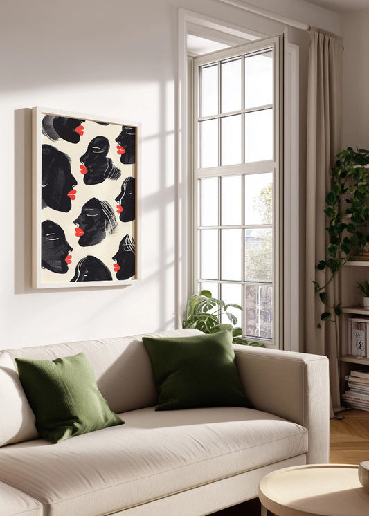 Cuadro ​Estampado de mujeres negras