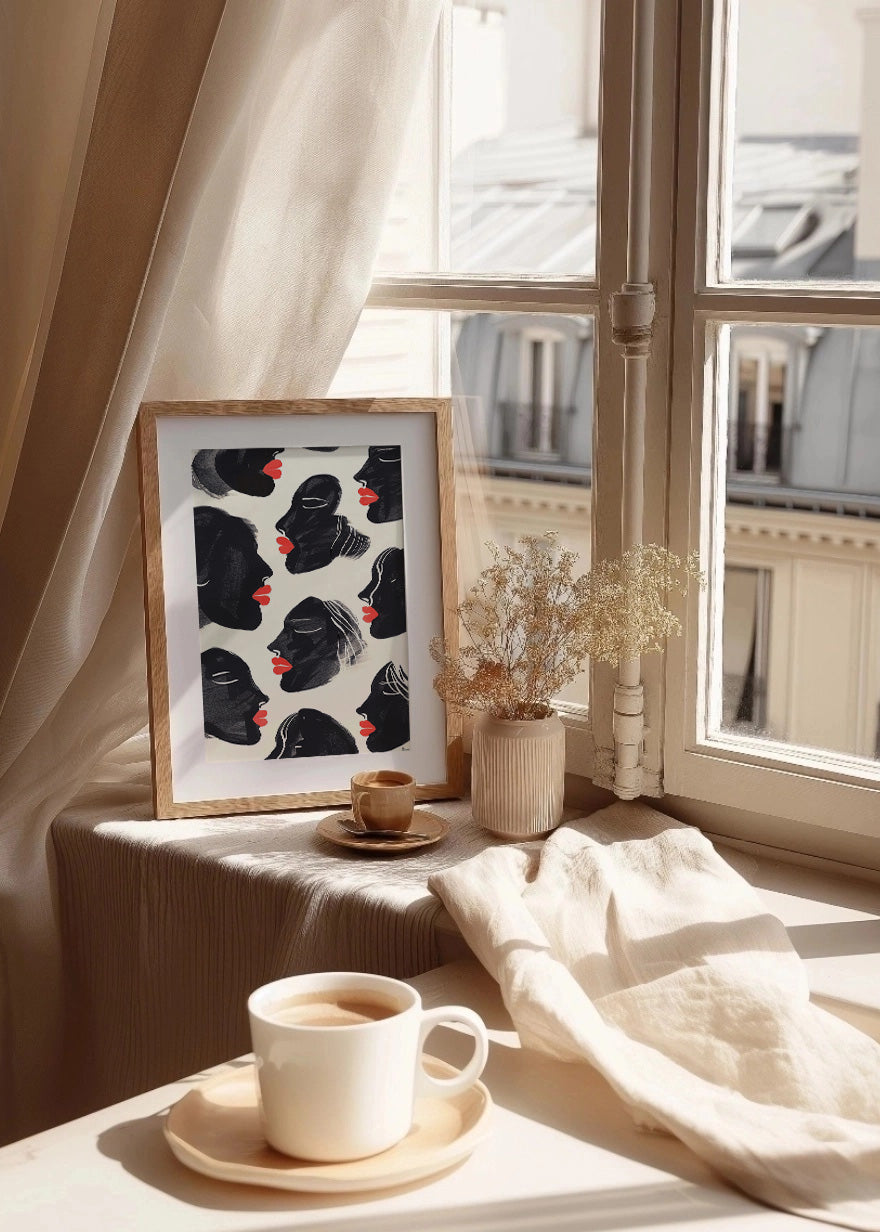 Cuadro ​Estampado de mujeres negras