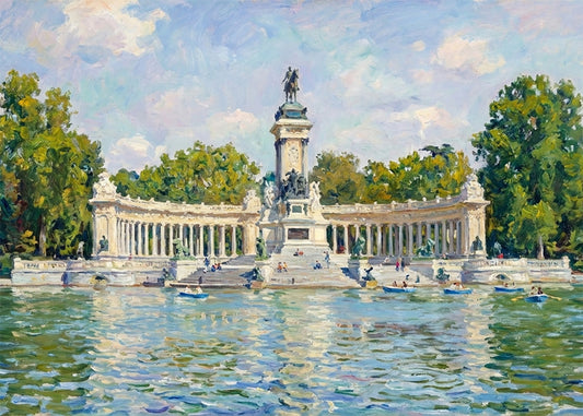 Cuadro Estanque del Retiro - Impresionismo
