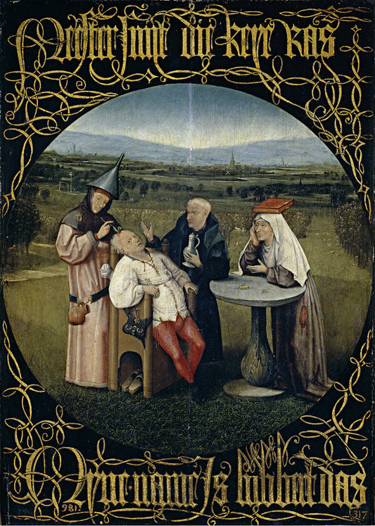 Cuadro Extracción de la piedra de la locura (El Bosco)