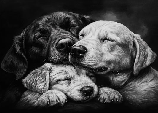 Cuadro ​Familia de perros