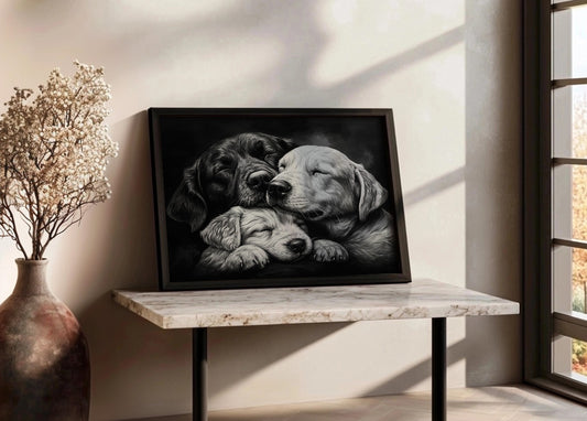 Cuadro ​Familia de perros