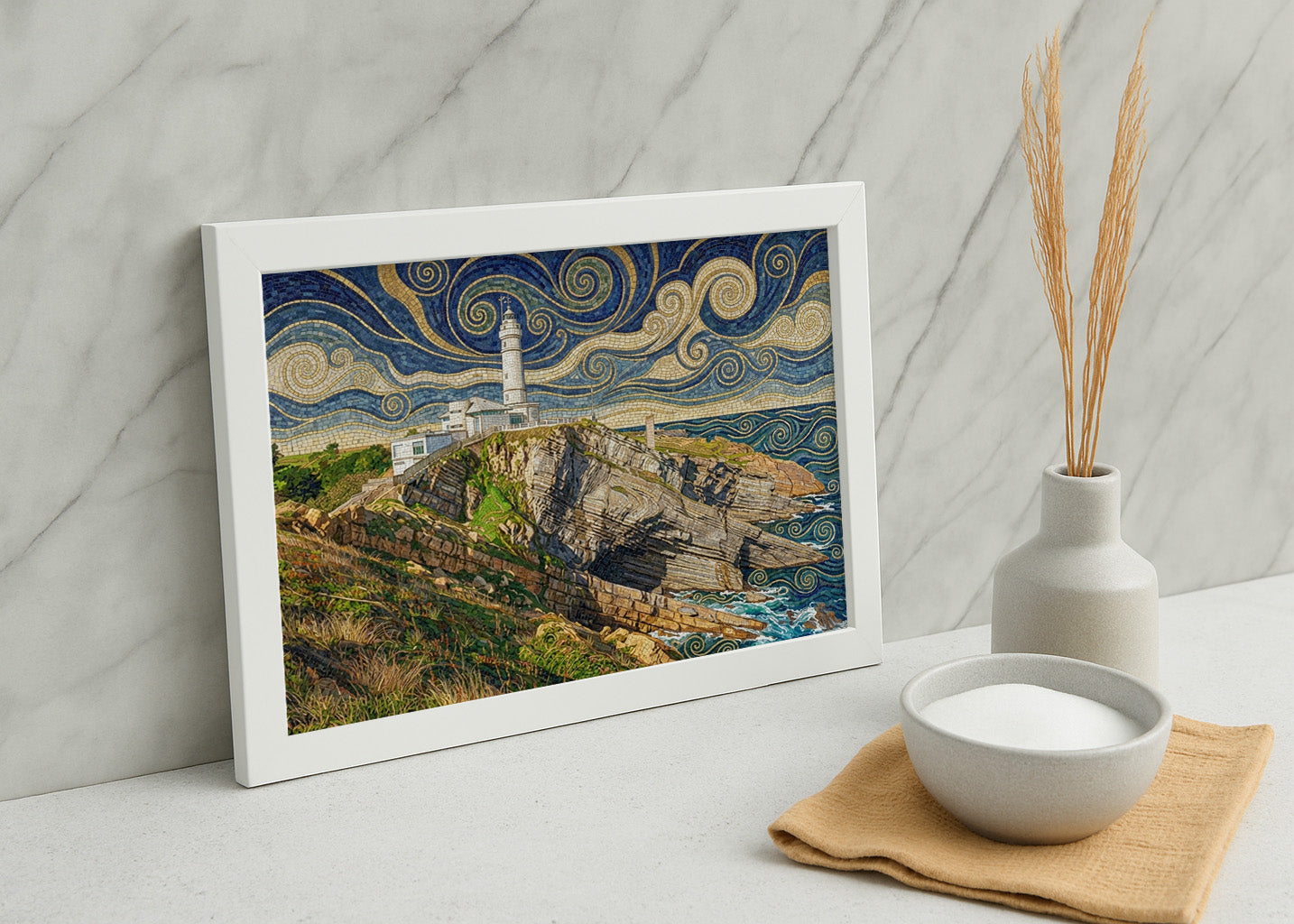Cuadro Faro de CAbo Mayor - Art Nouveau