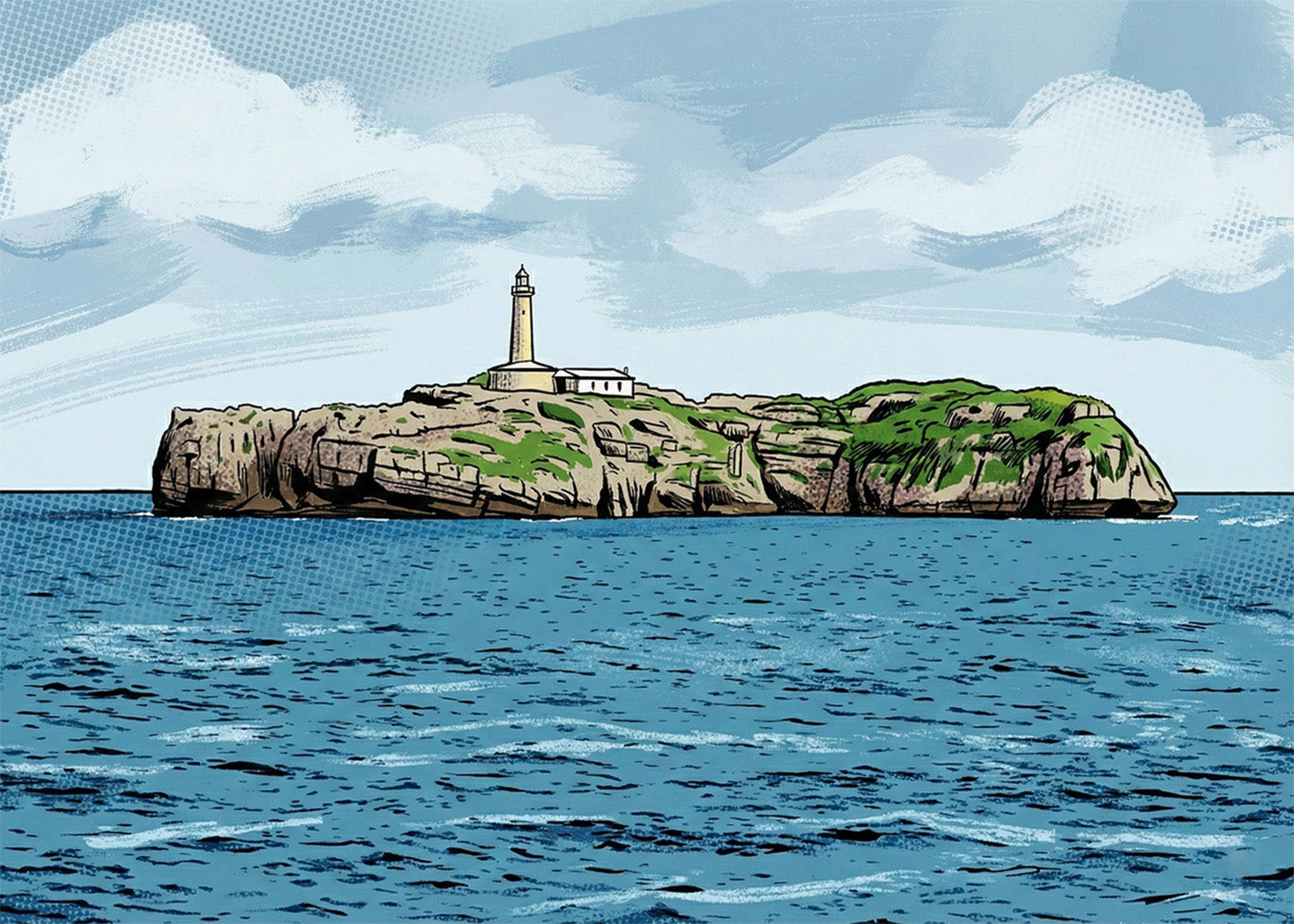 Cuadro Faro de Mouro - Cómic