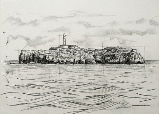 Cuadro Faro de Mouro estilo lápiz