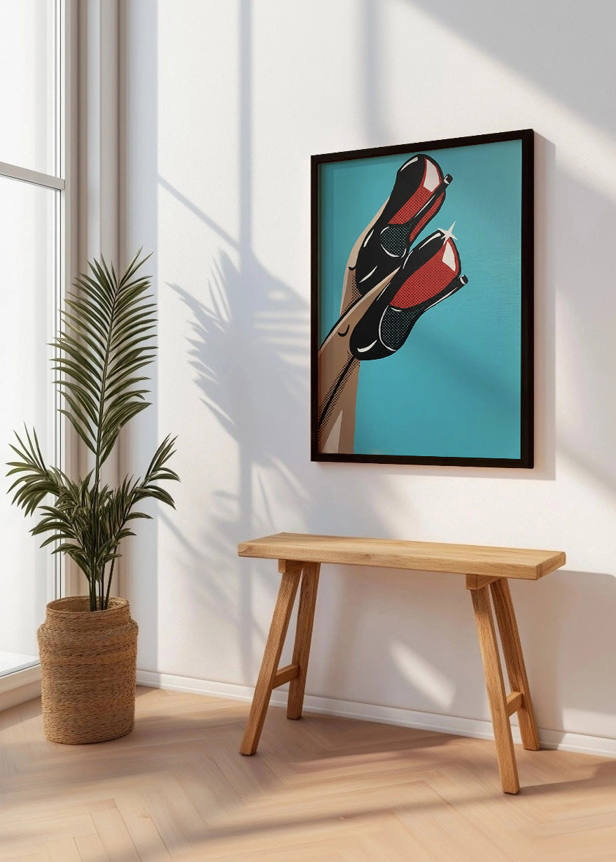 Cuadro Femme fatale tacones