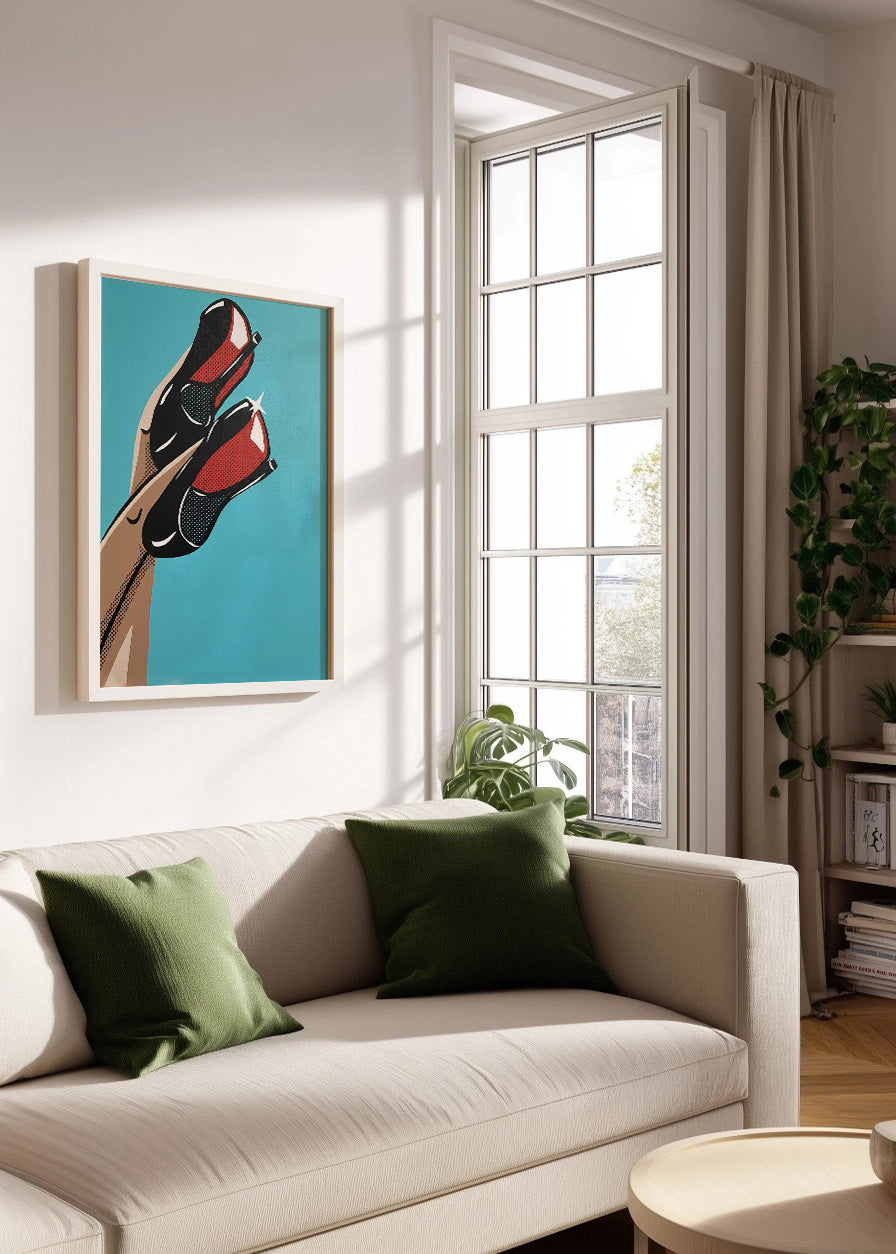 Cuadro Femme fatale tacones