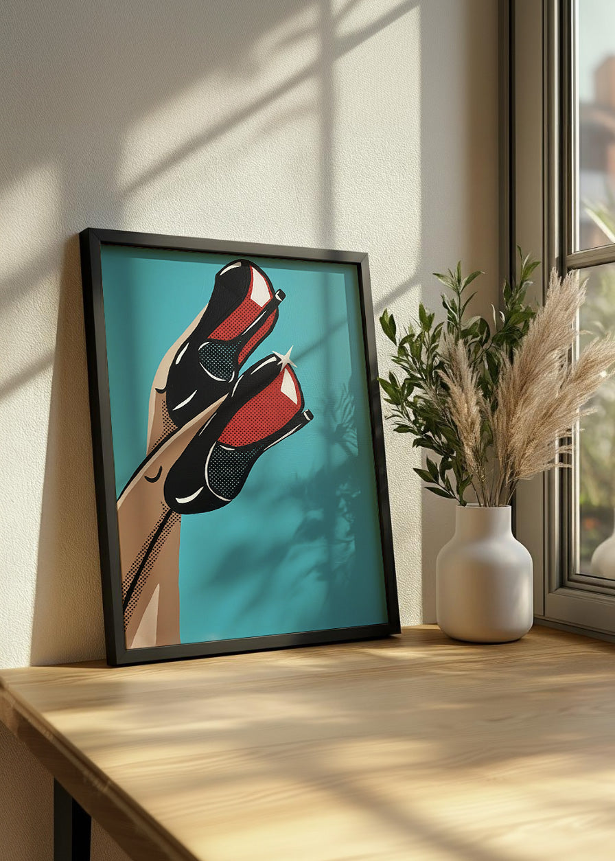 Cuadro Femme fatale tacones