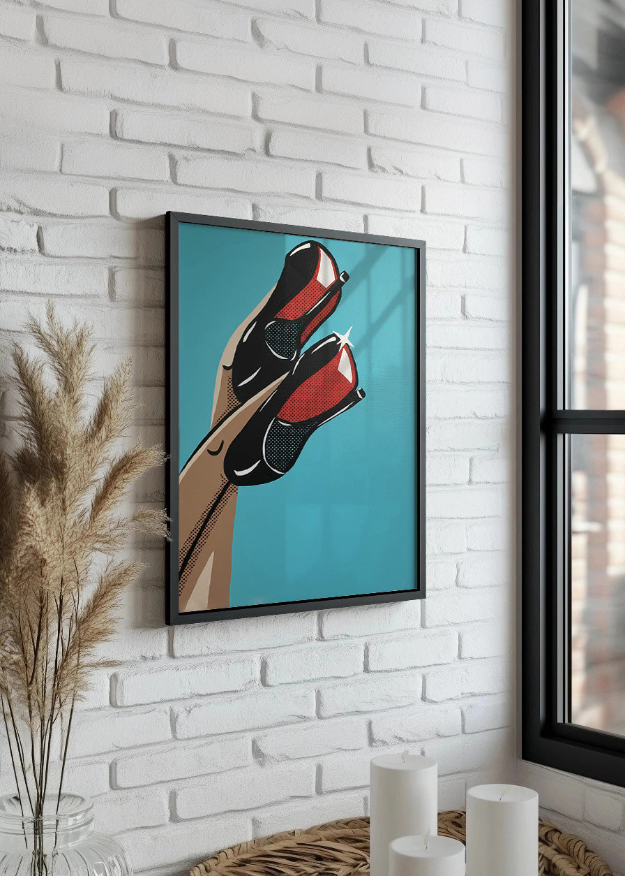 Cuadro Femme fatale tacones