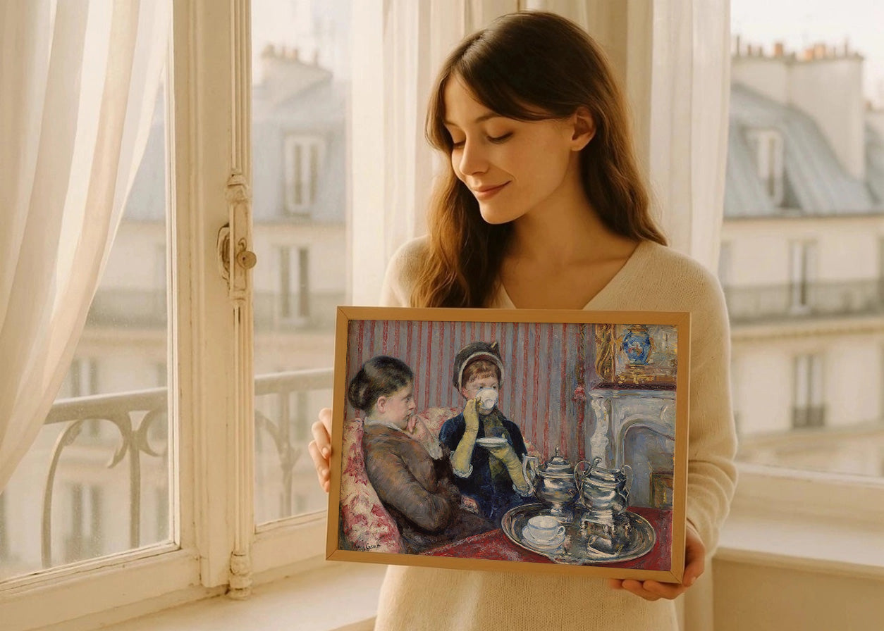 Cuadro ​Five o clock tea (Mary Cassatt)