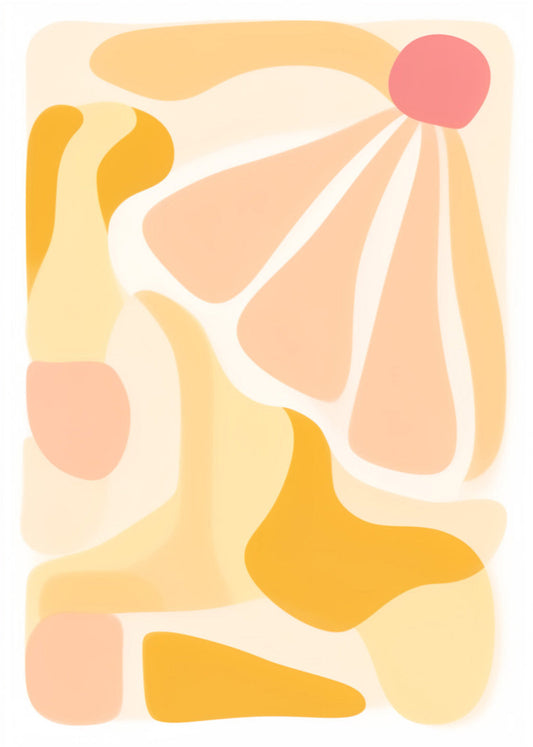 Cuadro Flat flor amarillo