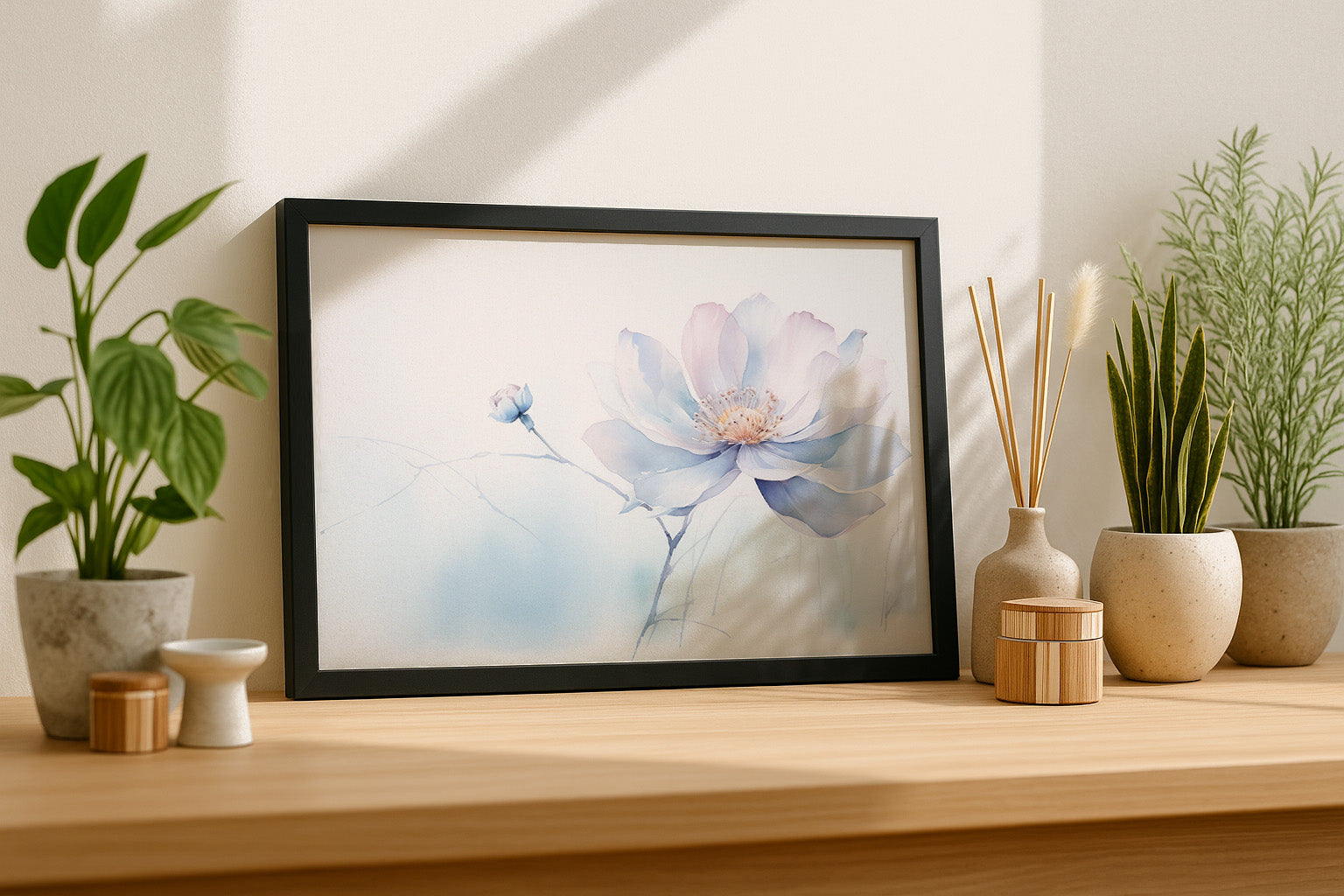 Cuadro de ​Flor de tela - Fine Artic