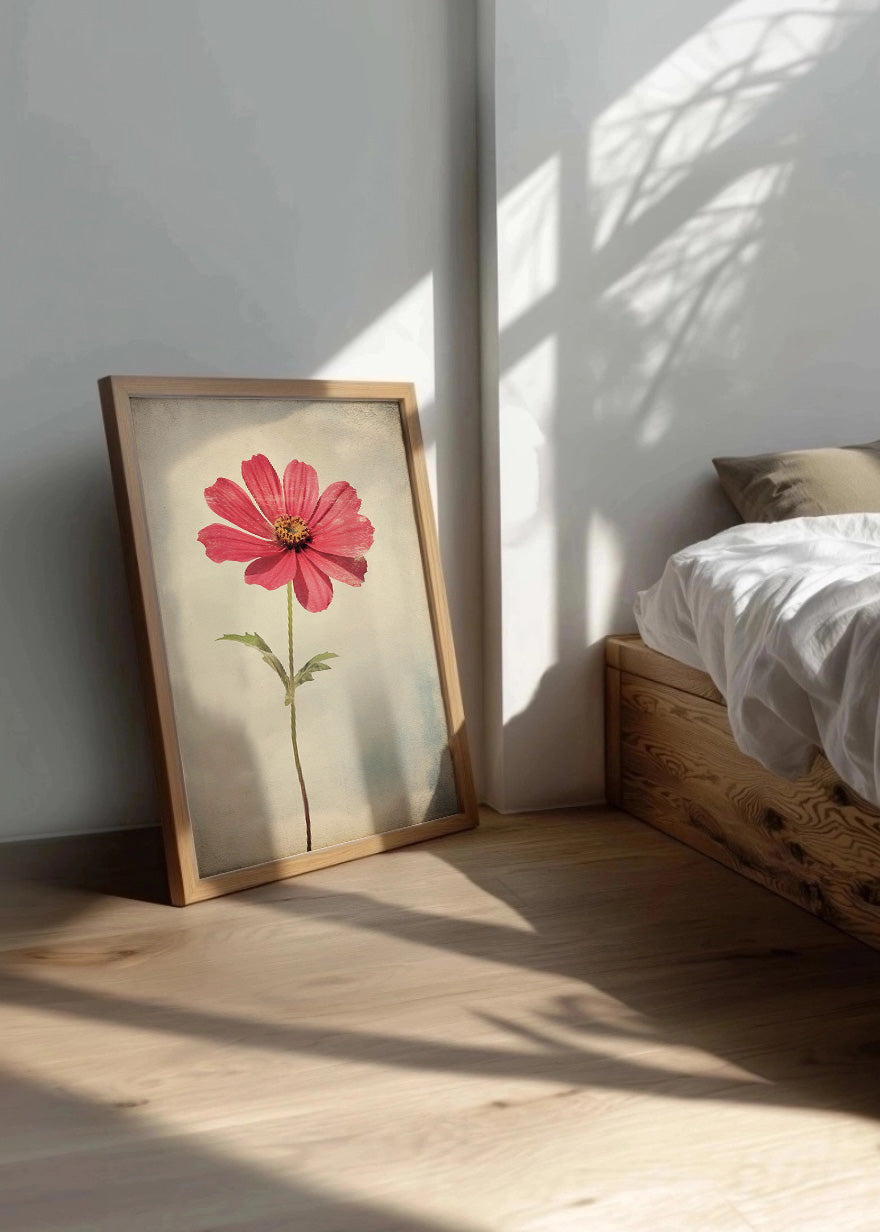 Cuadro ​Flor estilo vintage