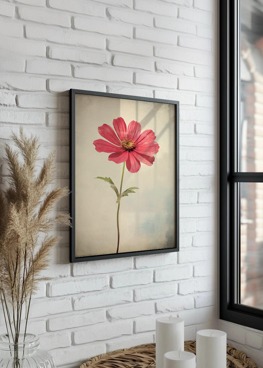 Cuadro ​Flor estilo vintage