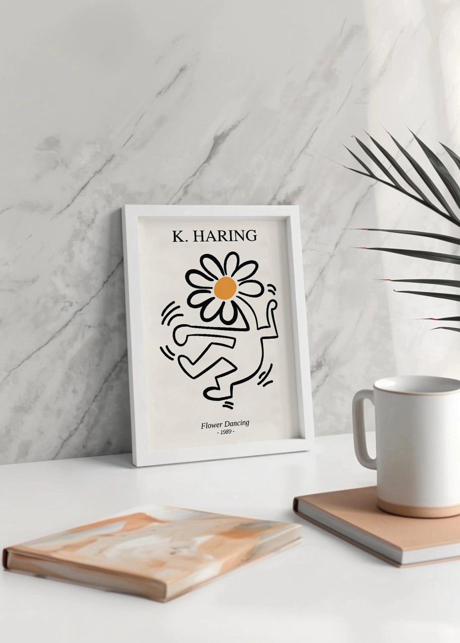 Cuadro Flower Dancing 1989 (K Haring)