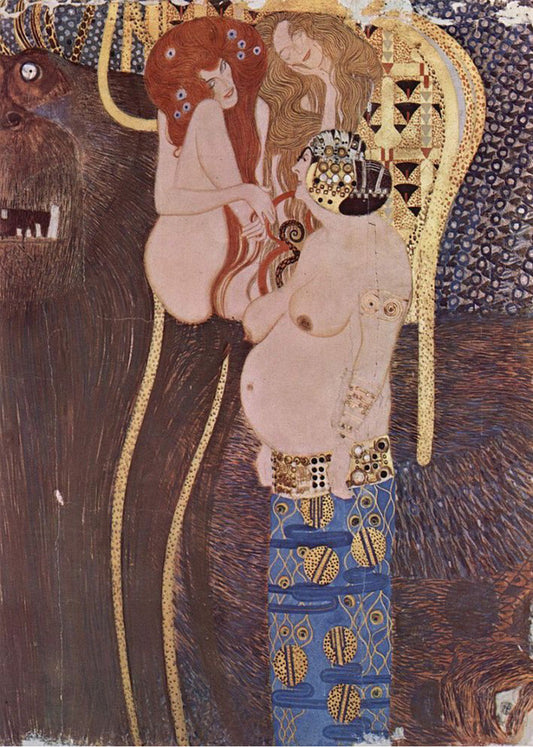 Cuadro Friso de Beethoven - fragmento (Gustav Klimt)