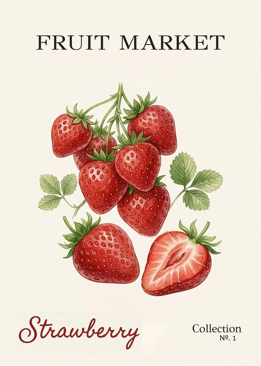 Cuadro Fruit Market N.1 - Fresas